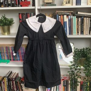 Vintage Gothic/Halloween Kid’s Collared Dress